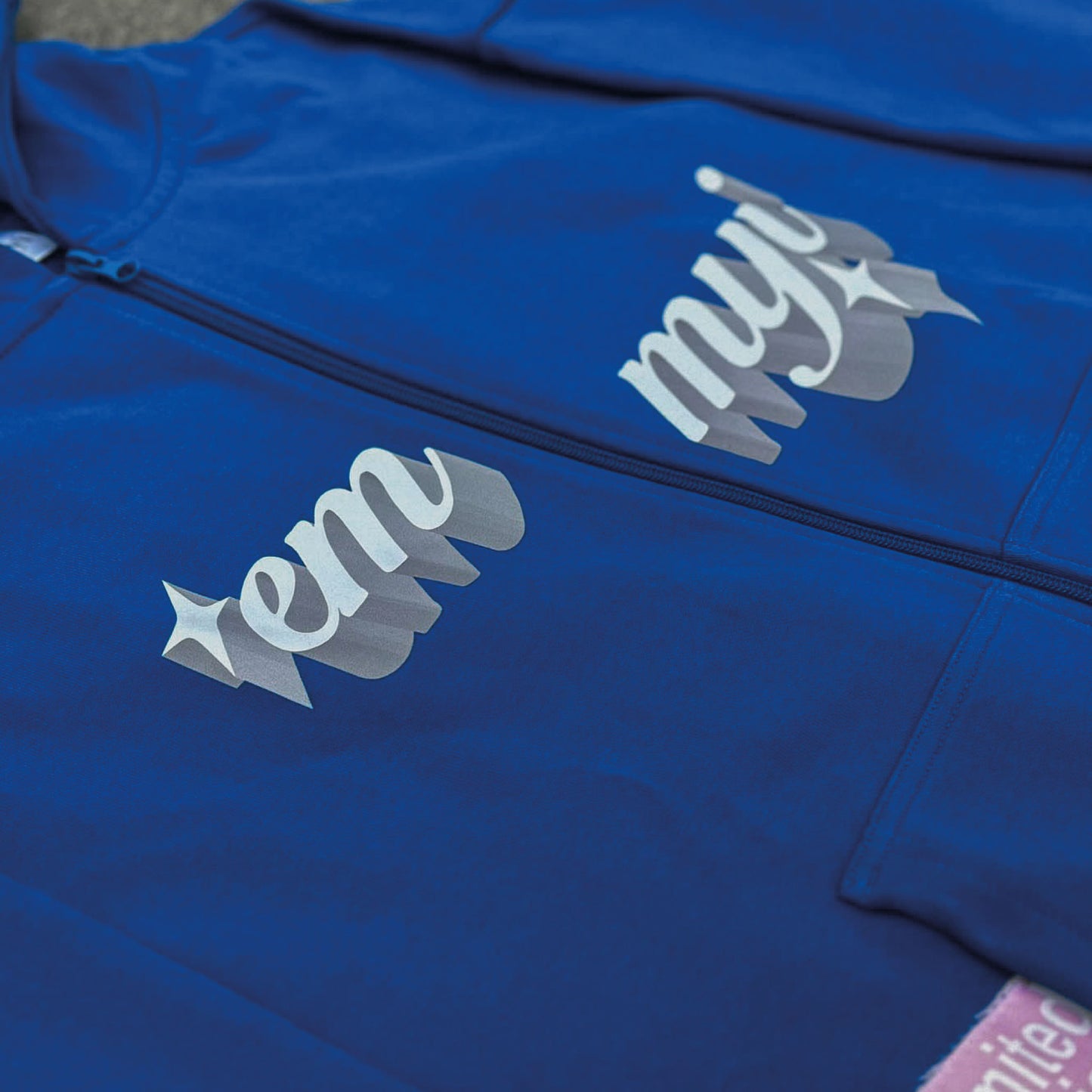 "BLUE" ZIP HOODIE