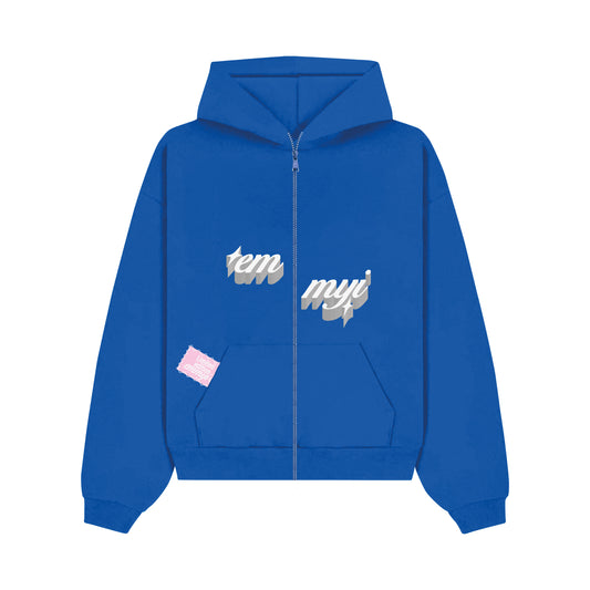 "BLUE" ZIP HOODIE