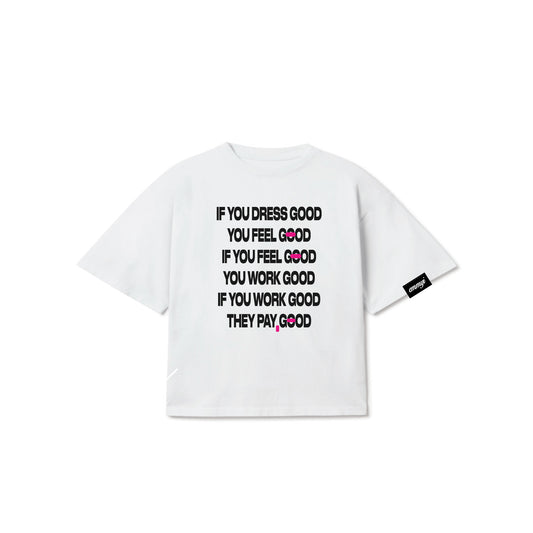 "LOOK G*OD" CROPPED TEE